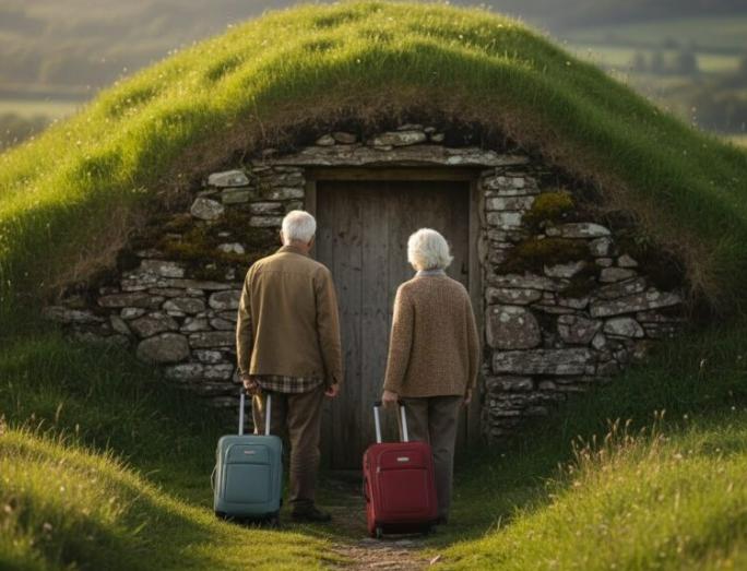 Abbandonati dai figli, trovano una casa scolpita nella montagna… e ciò che li attende lì dentro cambia per sempre il loro destino