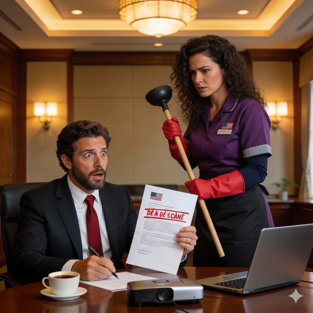 “Excuse me, but the French version says you’re giving everything away.” That’s what the cleaning lady told me ten minutes before the signing. When I read the contract, I felt the blood drain from my face.