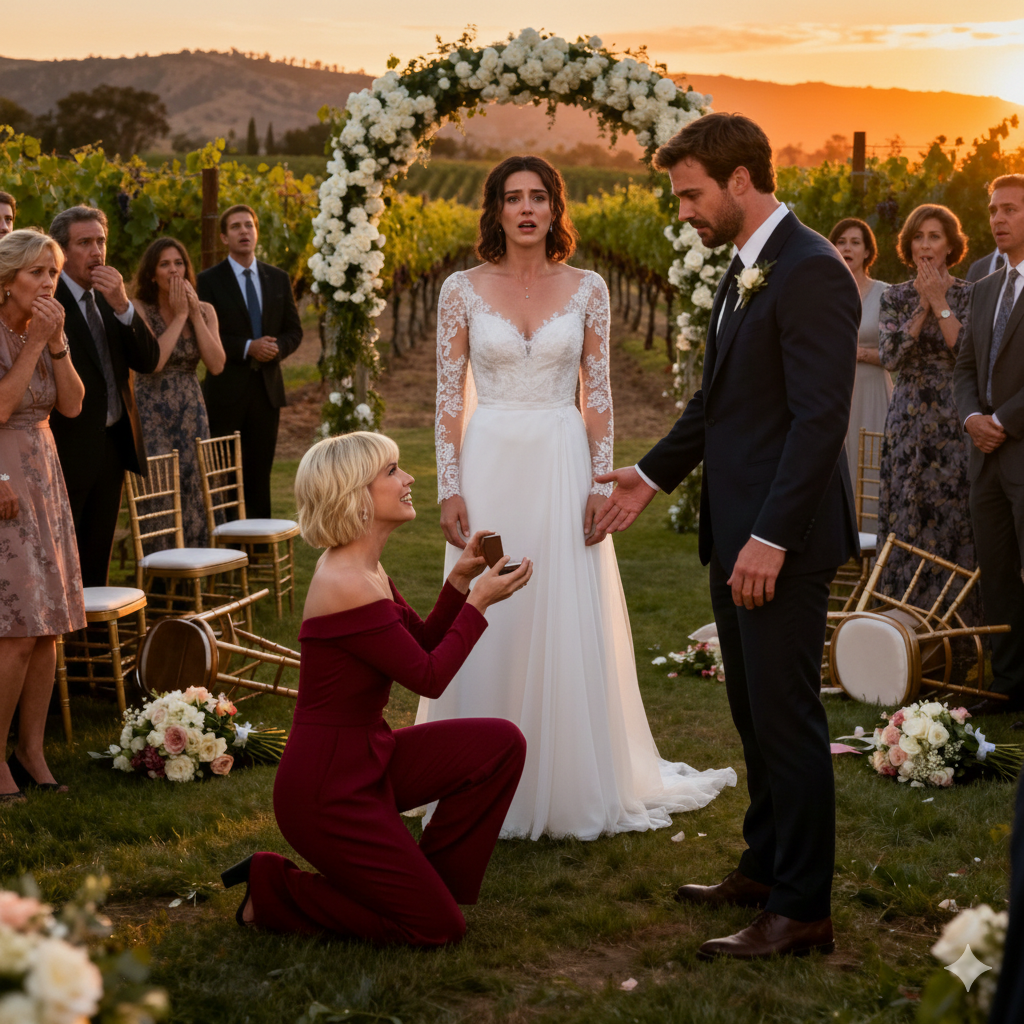 My stepsister proposed to my fiancé at my own wedding—and he said yes. They married two months later while my family told me to “move on.” Years after destroying my life, she showed up at my door with nothing left.