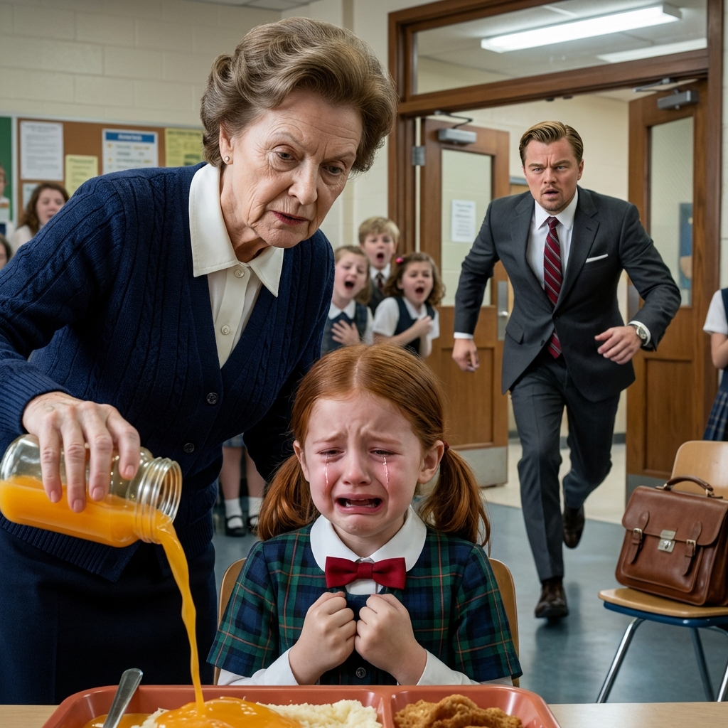 Il miliardario sorprese l’insegnante nella mensa mentre faceva qualcosa di inconcepibile a sua figlia