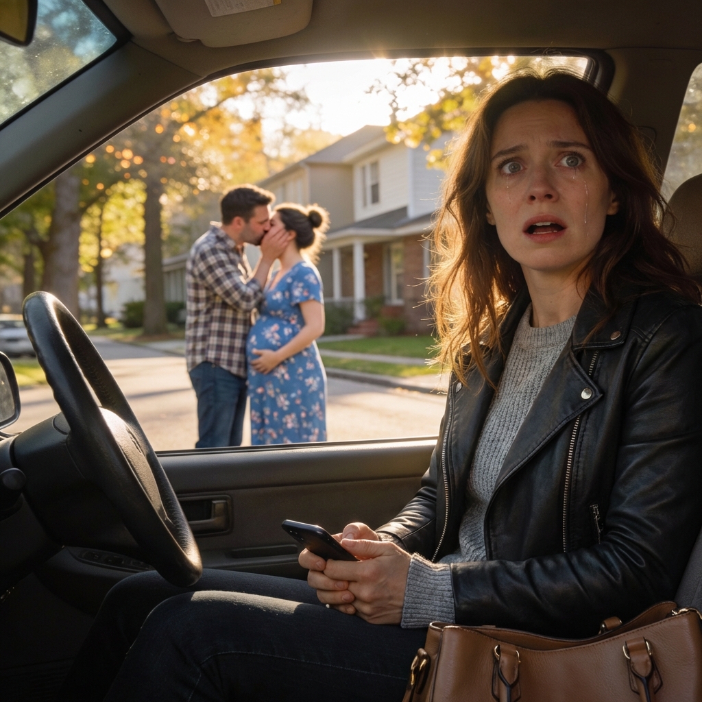 My husband said he had a business trip, so I dropped him at the airport with our son. Minutes later, he got into a taxi instead of boarding a flight. I followed—and what I saw shattered everything.