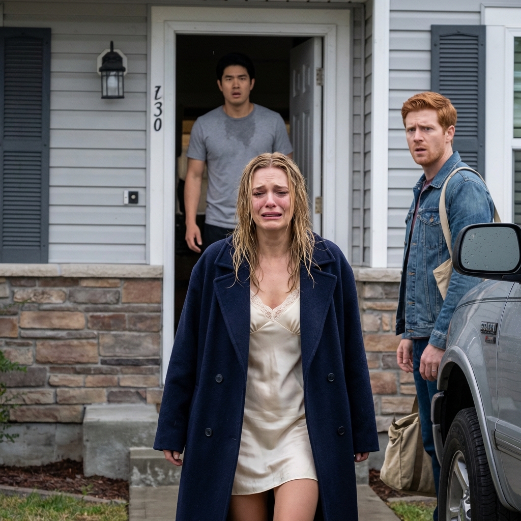 My husband threw me into the street wearing only a towel—because I refused to let his mother move in. What he didn’t know? Someone saw