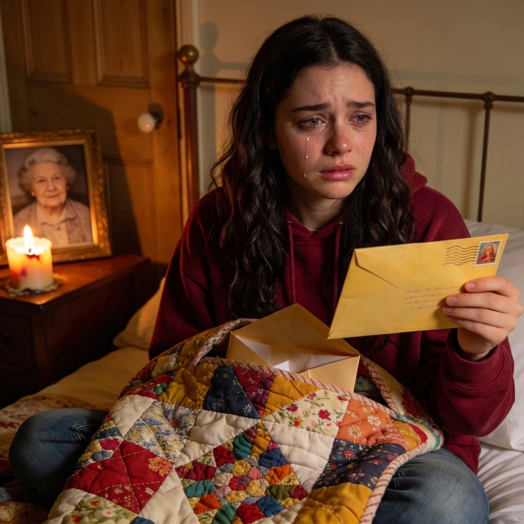 The lawyer read the will, and I only got Grandma’s quilt — “You were always the black sheep,” they laughed. But when I found her secret letter sewn inside, everything they stole came crashing down.