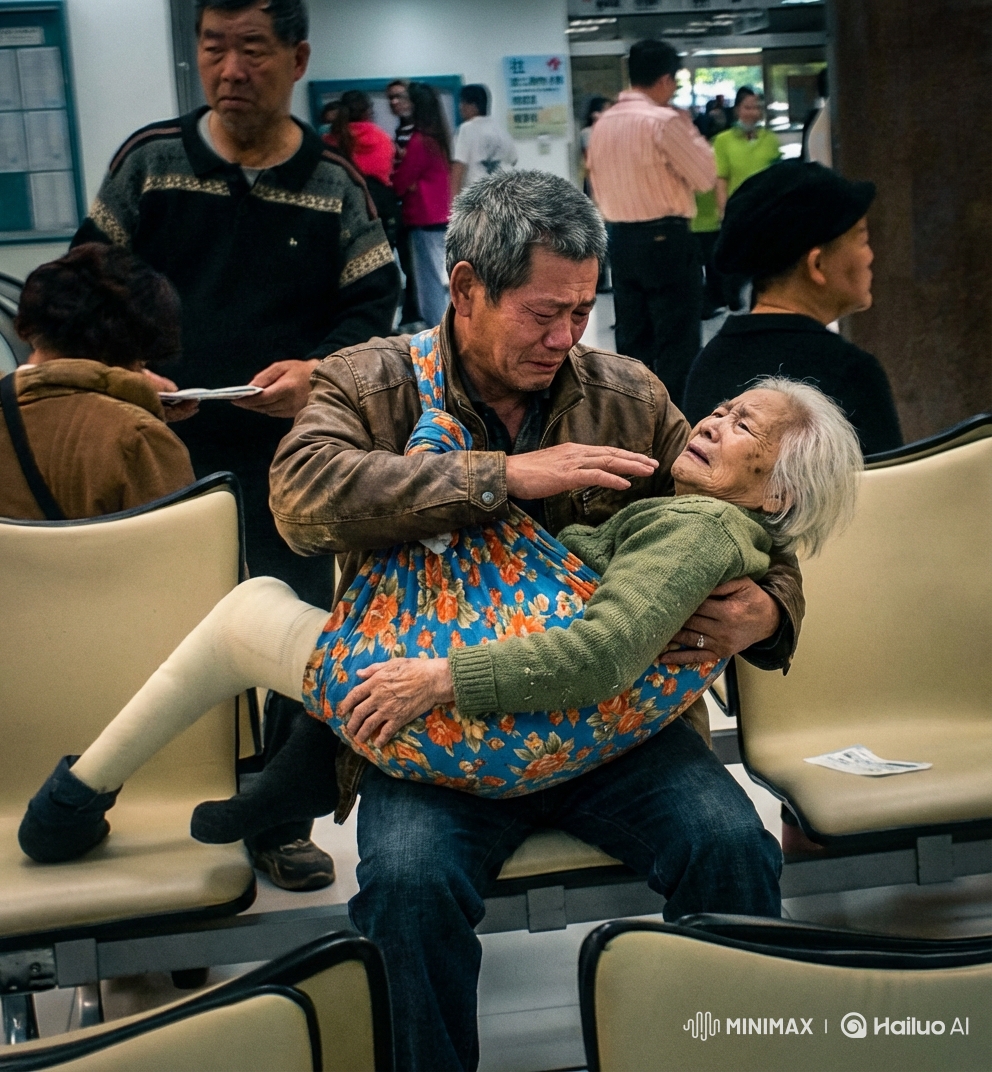 “Foto virale di un figlio che porta in braccio la madre: milioni di persone si chiedono — Qual è la storia commovente dietro questo momento?”