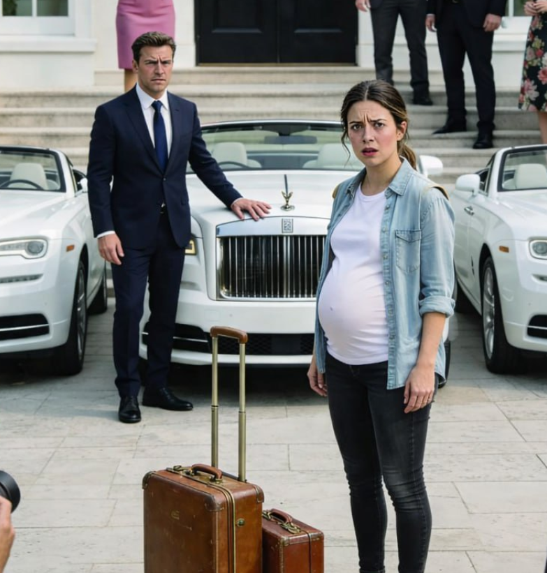 Räumt ihre Sachen weg“, befahl meine Schwiegermutter in einem Ton, als wäre ich nichts weiter als überflüssiges Inventar. Ich klammerte mich an meinen Bauch und flüsterte verzweifelt: „Ethan, das ist dein Kind.“ Sein Blick blieb kalt. „Du hast keinen Platz in meiner Welt.“ Ich glaubte, bereits alles verloren zu haben, bis zwei Rolls-Royce vor dem Haus zum Stehen kamen. Mein Bruder stieg aus, ließ den Blick über alle schweifen und sagte ruhig, aber unmissverständlich: „Berührt sie noch einmal, und ihr verliert alles.“