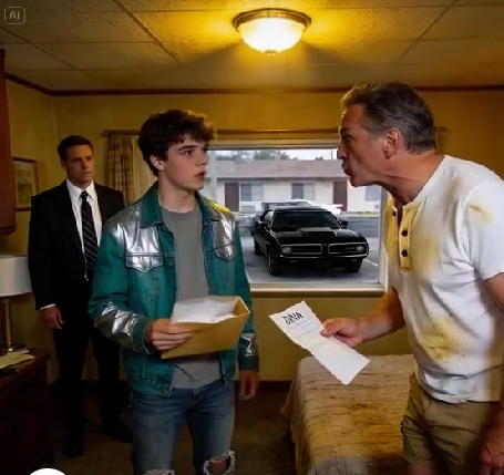 On the day I turned eighteen, he told me I was never really his son — then threw $50 in my face. I said, ‘You’re right,’ and handed him an envelope that made his hands shake. ‘He’s outside,’ I added. He looked out the window… and went pale.