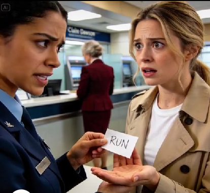 A bank teller handed me a note telling me to run—right in the middle of a billion-dollar deposit with my mother-in-law. I pretended to be sick and escaped. Hours later, the FBI explained exactly why that warning saved me.