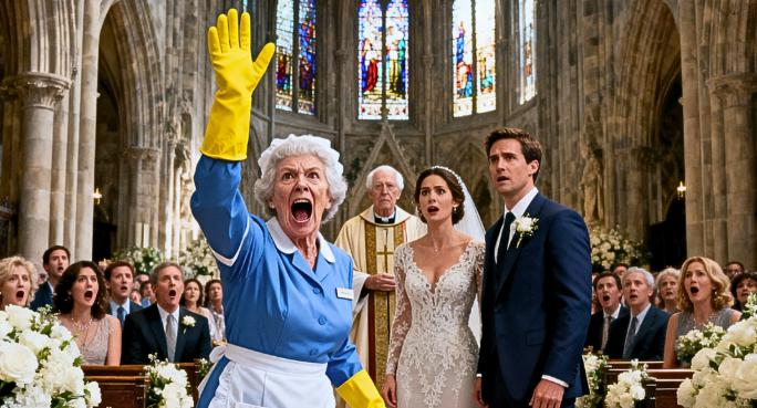 Stava per dire il fatidico “sì” alla sua perfetta fidanzata, ma la donna delle pulizie interruppe la cerimonia. Quello che tirò fuori dalla borsa cambiò per sempre la vita del milionario.