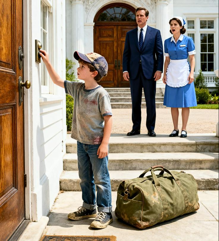 Un ragazzo bussò alla porta di un miliardario… e il segreto che rivelò cambiò per sempre le loro vite.