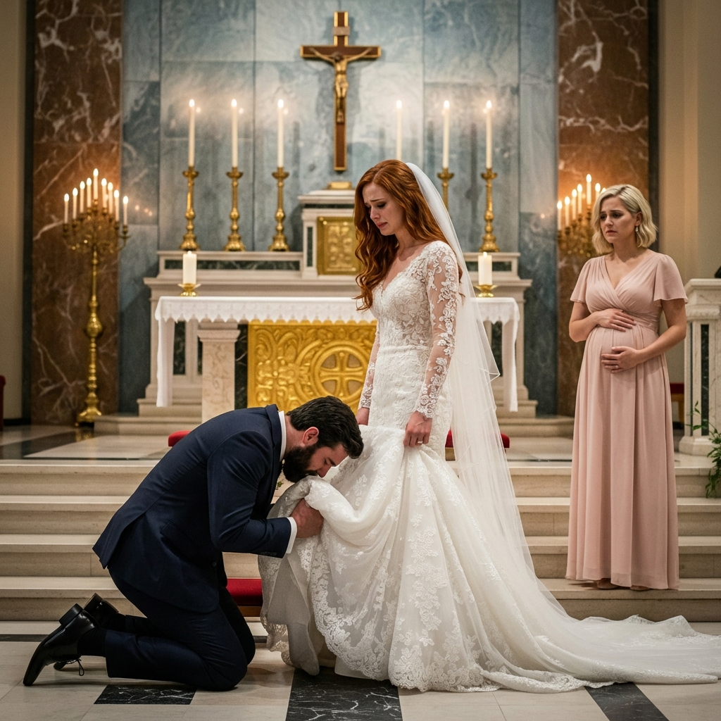 My wedding stopped when my best friend yelled that she was carrying my groom’s baby. I calmly gave her my engagement ring and the debt he’d been hiding from us both. He begged me to stay… but only because she couldn’t afford his mess.