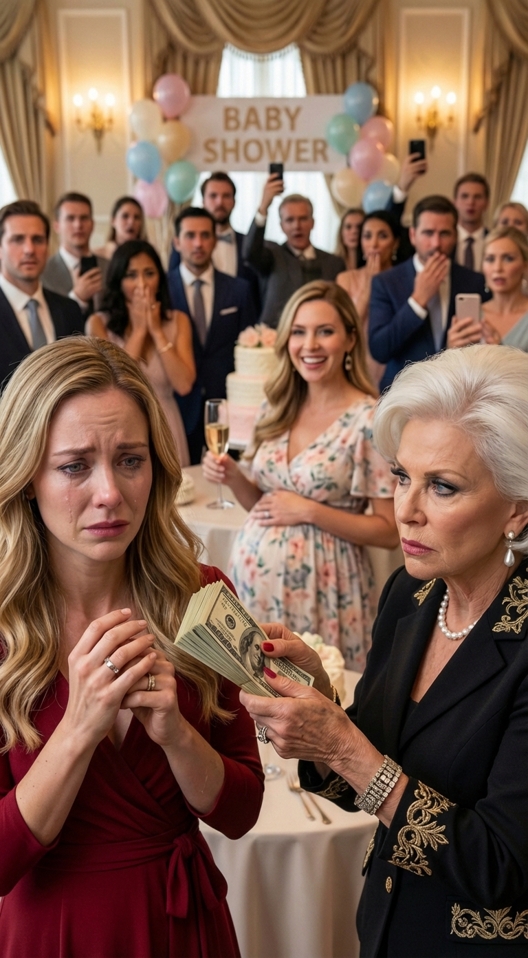 Mia suocera non ha organizzato il baby shower per me, ma per l’amante di mio marito. Poi la donna ha alzato il bicchiere e ha detto dolcemente: “Sono incinta… di due gemelli. Due maschietti”. Mia suocera mi ha preso da parte, mi ha messo una busta tra le mani e ha esclamato: “700.000 dollari. Sparisci entro 24 ore”. Non ho preso un centesimo. Sono salita su un volo per Parigi e non mi sono più voltata indietro. Sei mesi dopo, dopo la nascita dei gemelli, ha suonato il campanello… e lei mi ha implorato: “Sei l’unica che può sistemare questa cosa”.
