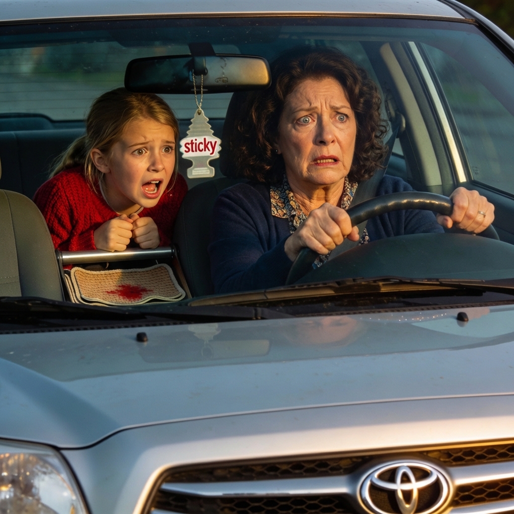 I picked up my granddaughter in my son’s silver Toyota, but she said it didn’t smell right and the seat felt “crunchy.” I didn’t understand until we got home in a cab—then my husband asked why I’d left the car that never left our house.