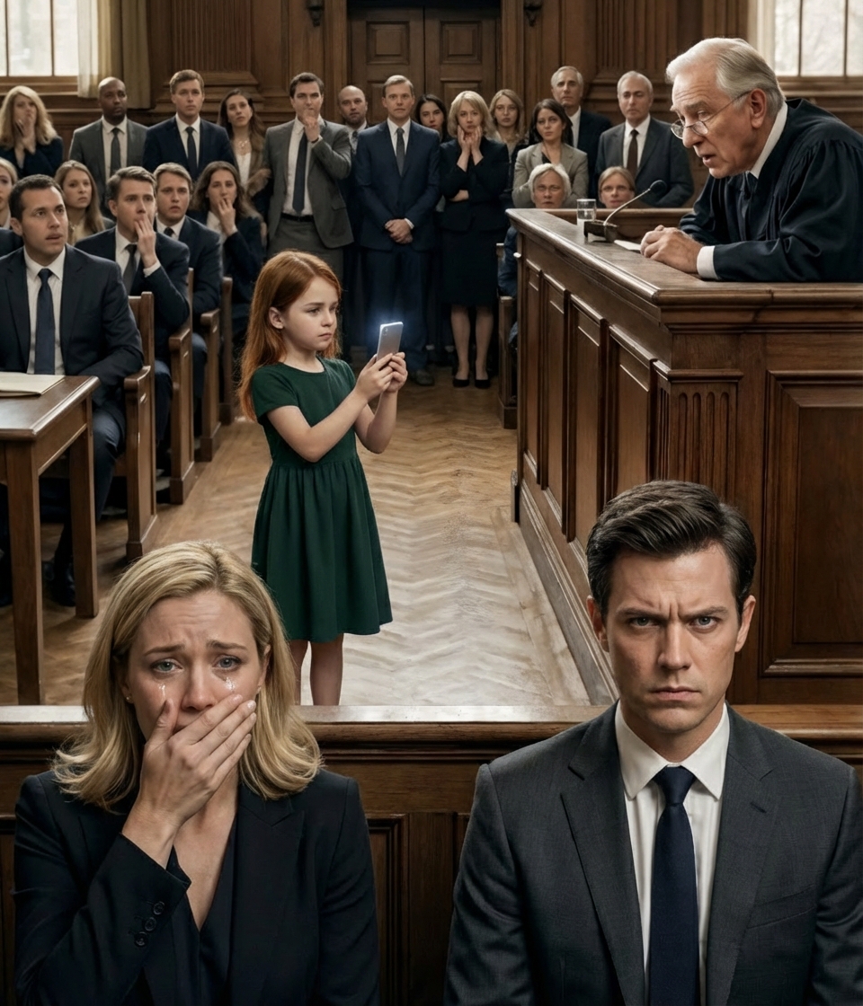 Durante il processo di divorzio, mio marito non mostrò la minima emozione mentre chiedeva di mettere fine al nostro matrimonio durato vent’anni. Pochi istanti prima che venisse letta la sentenza, mia nipote di otto anni si alzò in piedi e chiese al giudice di mostrare un video di ciò che aveva visto con i propri occhi a casa. In un attimo, l’aula di tribunale piombò nel silenzio: tutti rimasero sconvolti.