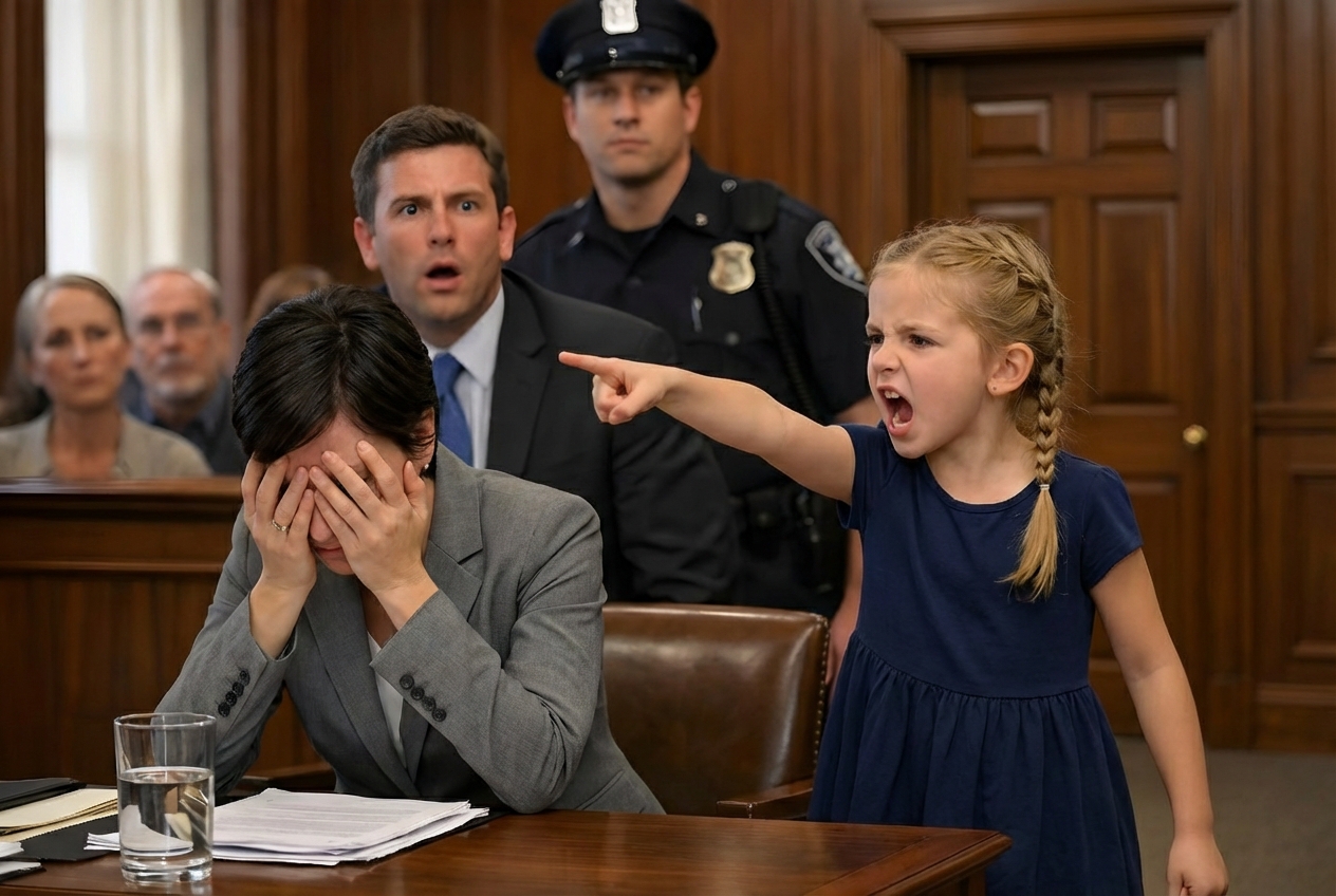 “Lasciate in pace la mia tata! Io so tutto!” — il grido della figlia del milionario gela l’aula
