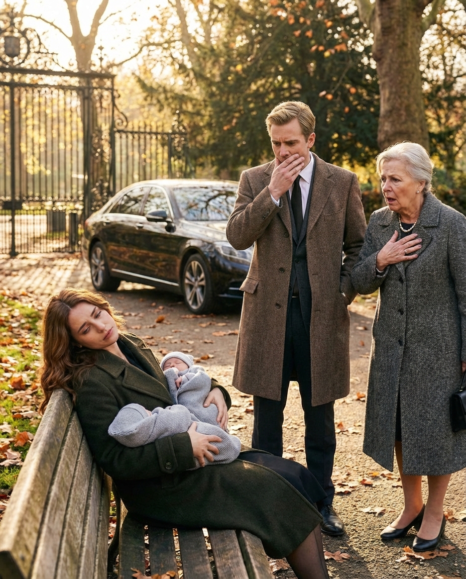 Il milionario portò sua madre a fare una passeggiata nel parco; ma quando vide la sua ex moglie addormentata su una panchina con tre neonati, rimase pietrificato.