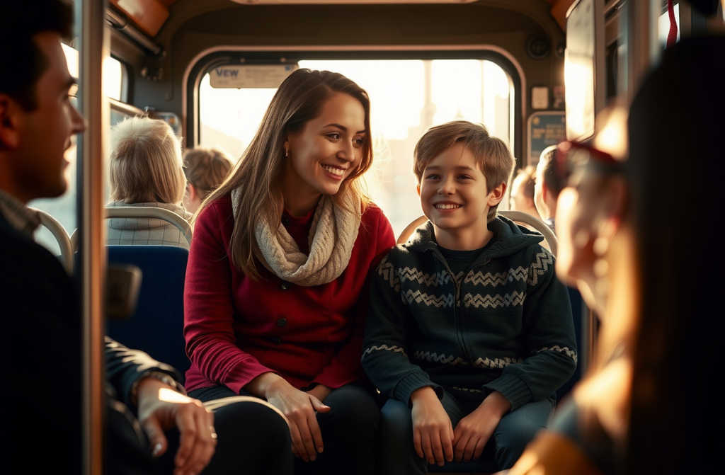 – Ragazza, tieni il tuo bambino in braccio sulle tue ginocchia