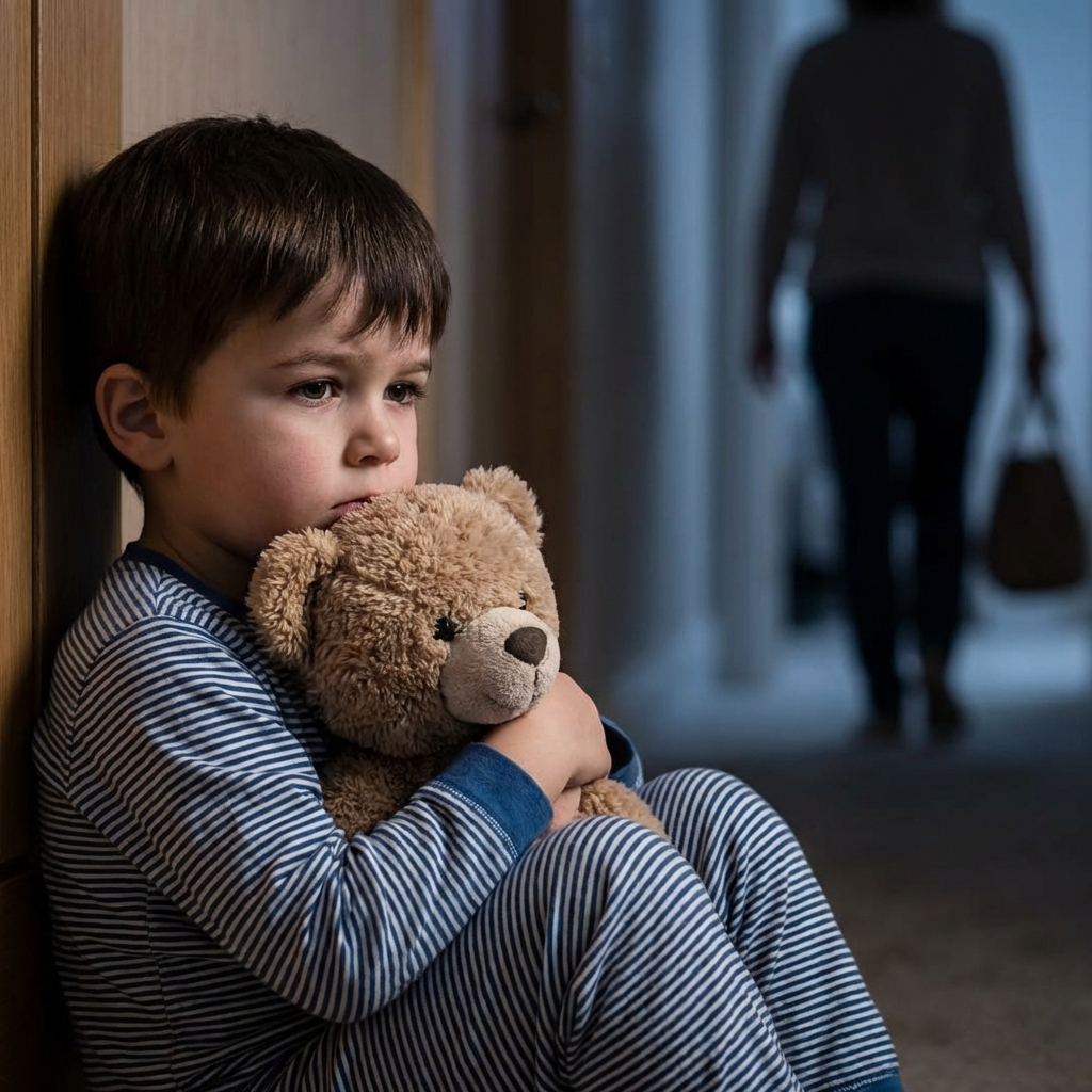 «Papà… mamma sta urlando dietro la porta. Le fa male?» Il messaggio arrivò sul telefono del padre come un colpo improvviso. Era in viaggio di lavoro, lontano centinaia di chilometri, e per un attimo il mondo si fermò intorno a lui.