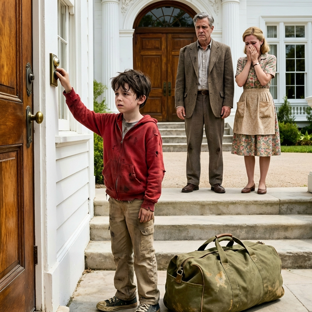 Un ragazzo bussò alla porta di un miliardario… e il segreto che rivelò cambiò per sempre le loro vite.