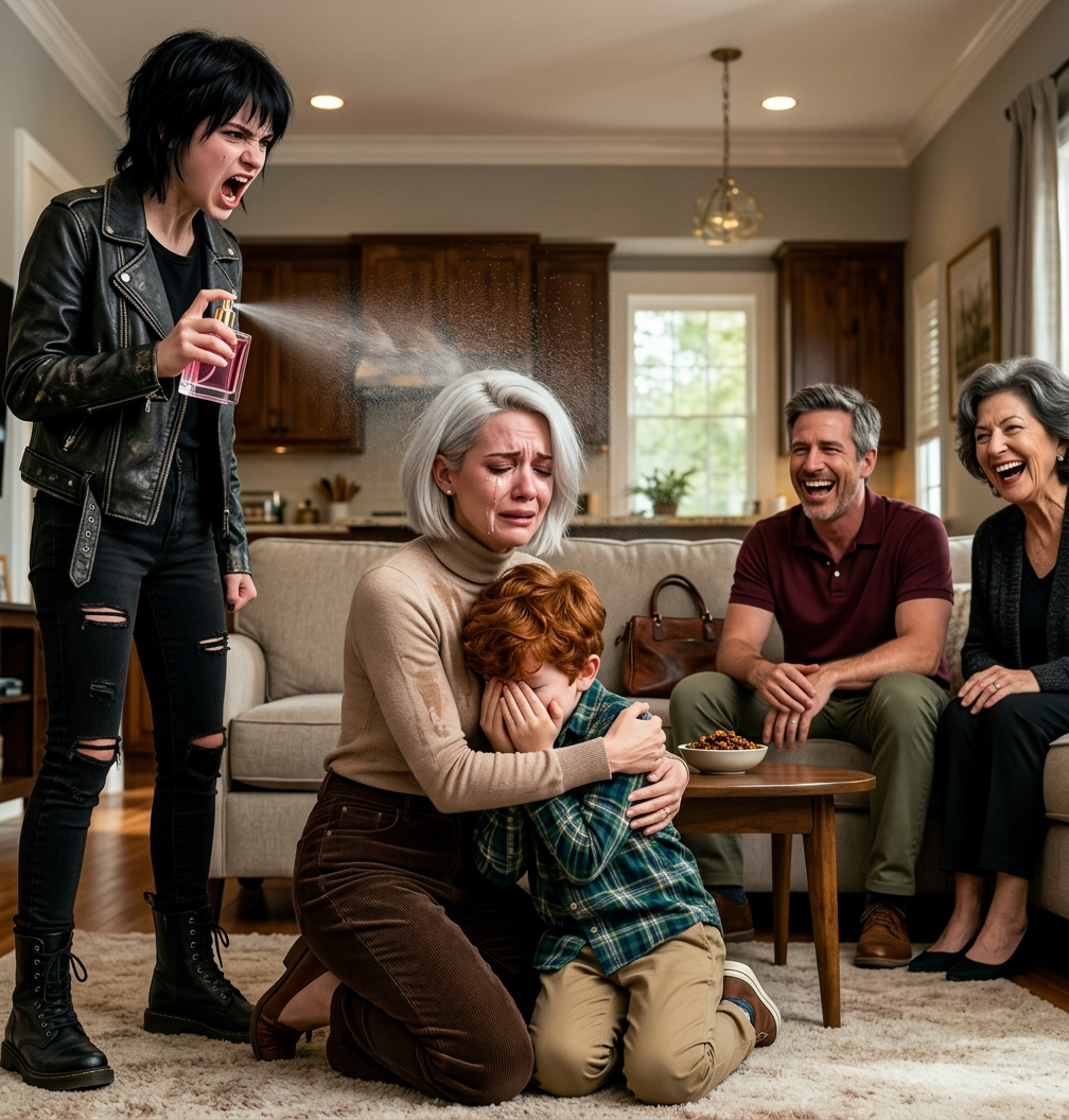 Dopo che mia sorella ebbe spruzzato il profumo negli occhi di mio figlio, la mamma rise e disse: “Se ora è cieco, forse non si renderà conto di essere un peso”. Il papà aggiunse: “Almeno ora ha un buon profumo”.