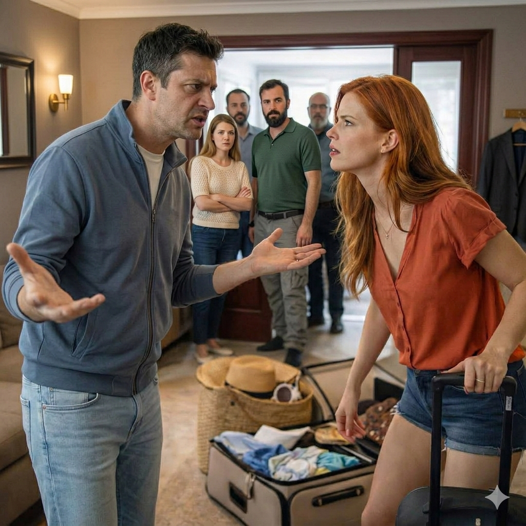 “Dovrei salutare gli ospiti io stesso? Vuoi dire che andrai in vacanza per una settimana?!”