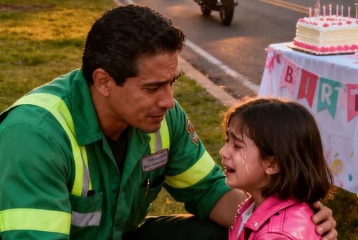 Preparò palloncini e 25 inviti… ma nessuno si presentò alla festa di compleanno della figlia del “spazzino”, finché non si presentarono 73 motociclisti rombanti