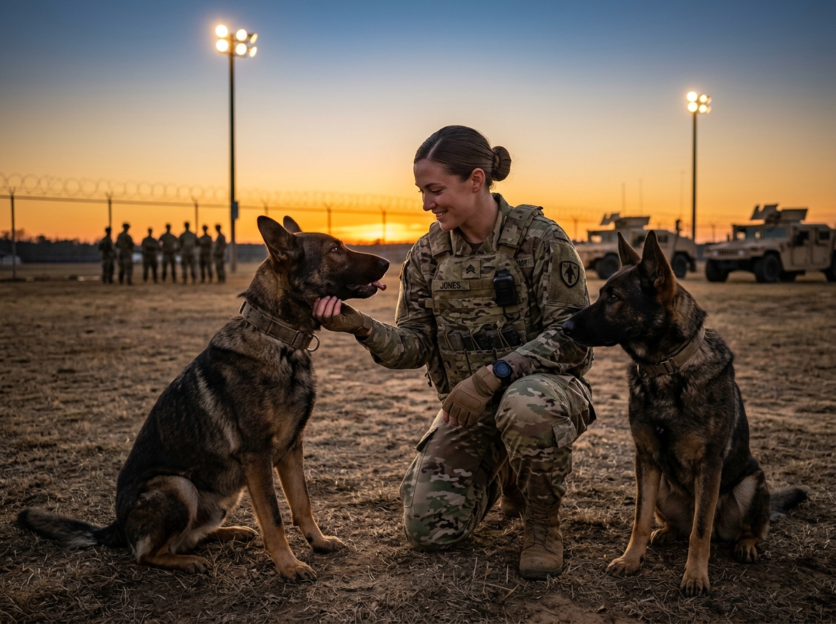 Hanno liberato tre cani militari affamati, convinti di poterla domare, ma ciò che è seguito ha sconvolto tutti, poiché l’esito si è svolto in un modo del tutto inaspettato, lasciando l’intera base in un silenzio attonito e senza parole.