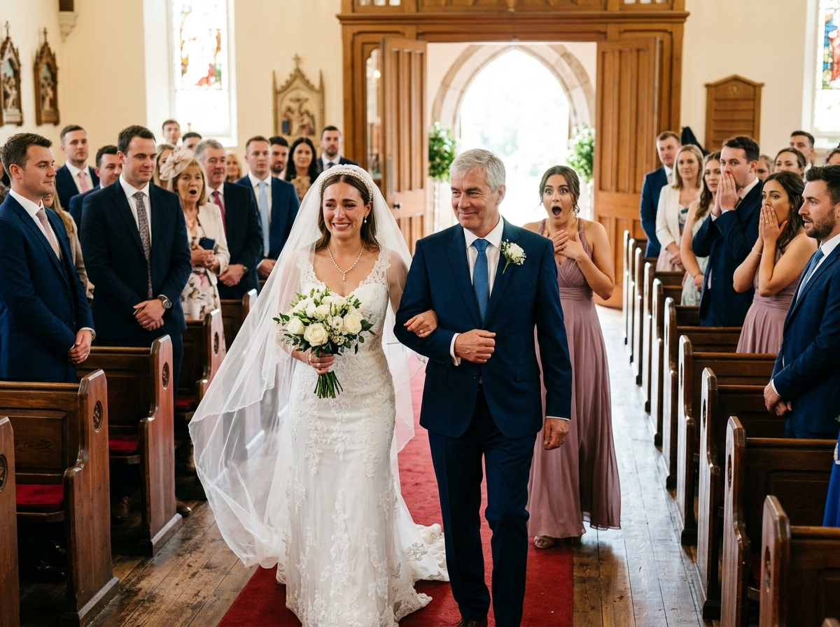 Tre giorni prima del mio matrimonio con Noah, mio ​​padre si tirò indietro dall’accompagnarmi all’altare perché mia sorella sosteneva che le avrebbe spezzato il cuore. Mia madre mi disse di camminare da sola come se niente fosse. Ma quando le porte della chiesa si aprirono e tutti videro l’uomo al mio fianco, mio ​​padre sembrò aver visto un fantasma.
